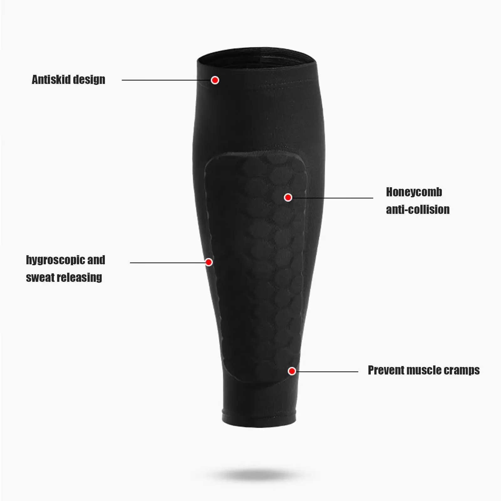 1 Pair Honeycomb Soccer Shin Guards - Image 2