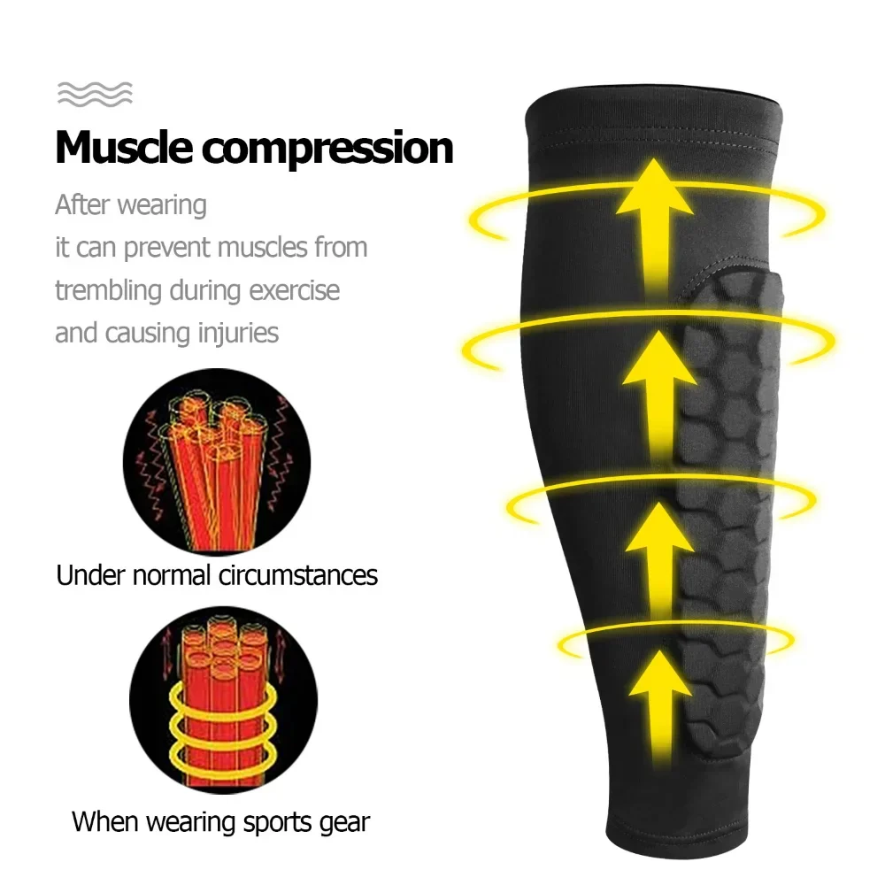 1 Pair Honeycomb Soccer Shin Guards - Image 3