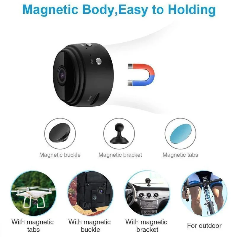 1080p Magnetic WiFi Mini Camera - Image 4