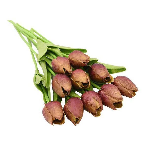 10x Artificial Tulips Flowers - Image 13