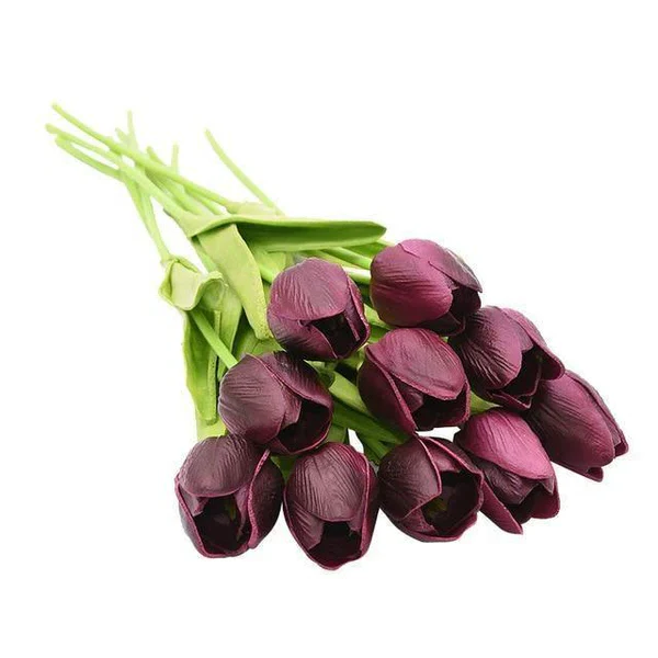 10x Artificial Tulips Flowers - Image 14