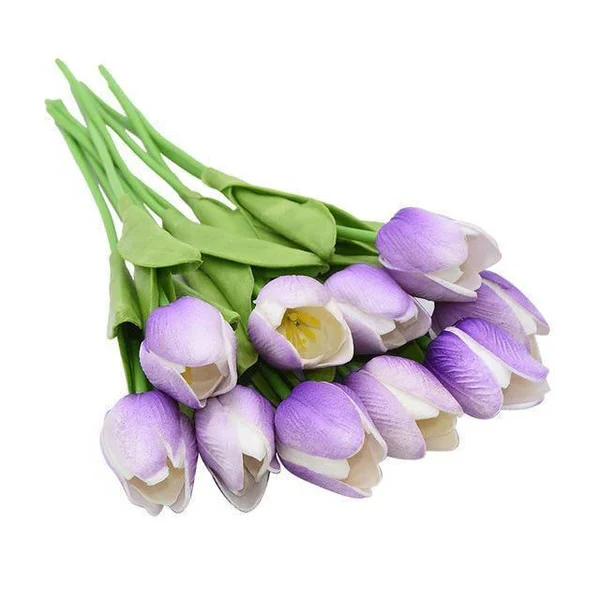 10x Artificial Tulips Flowers - Image 16