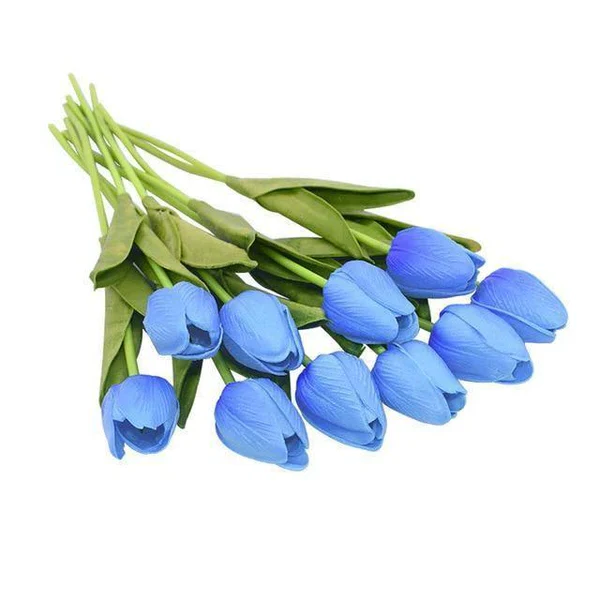 10x Artificial Tulips Flowers - Image 18