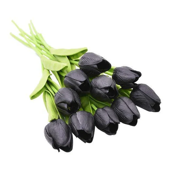 10x Artificial Tulips Flowers - Image 21