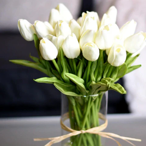 10x Artificial Tulips Flowers - Image 23