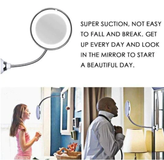 10X Magnifying LED Lighted Flexible Mirror - Image 8