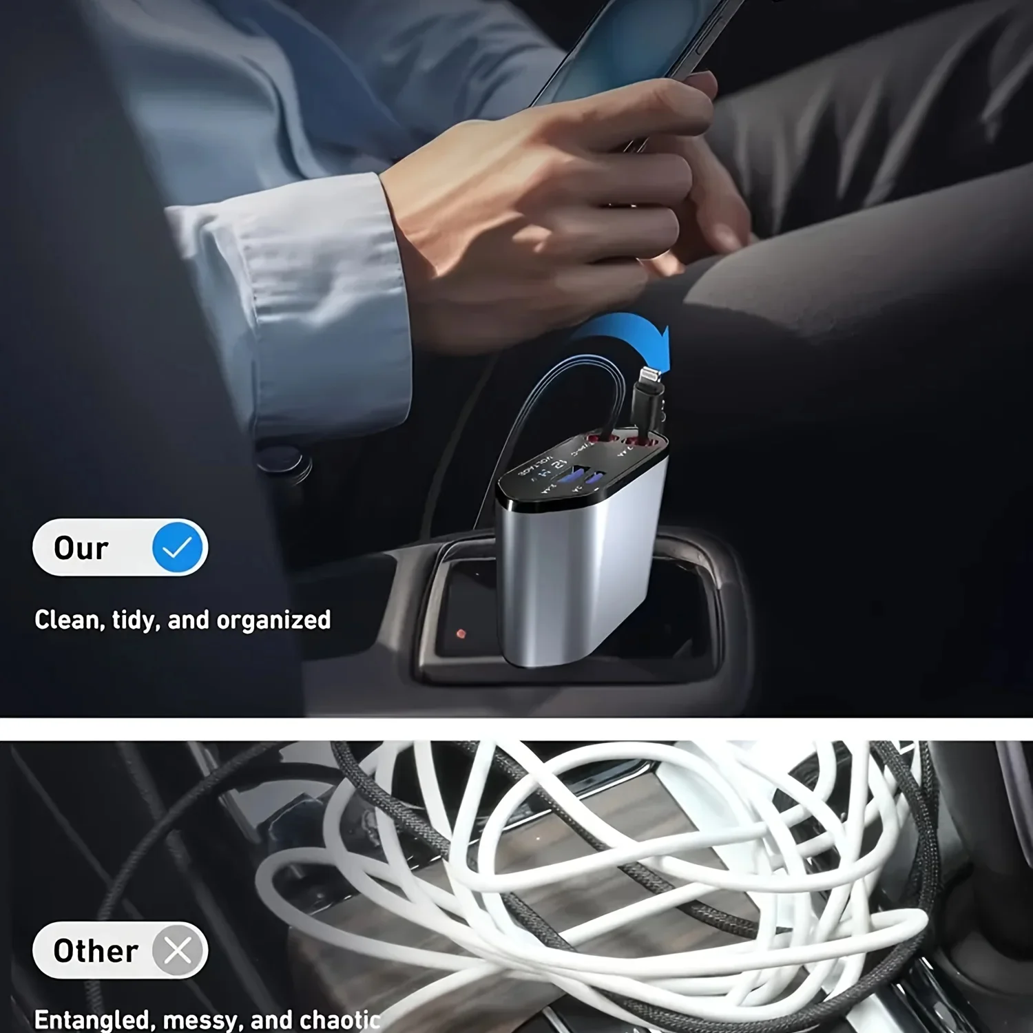 120W Retractable Car Charger - Image 6