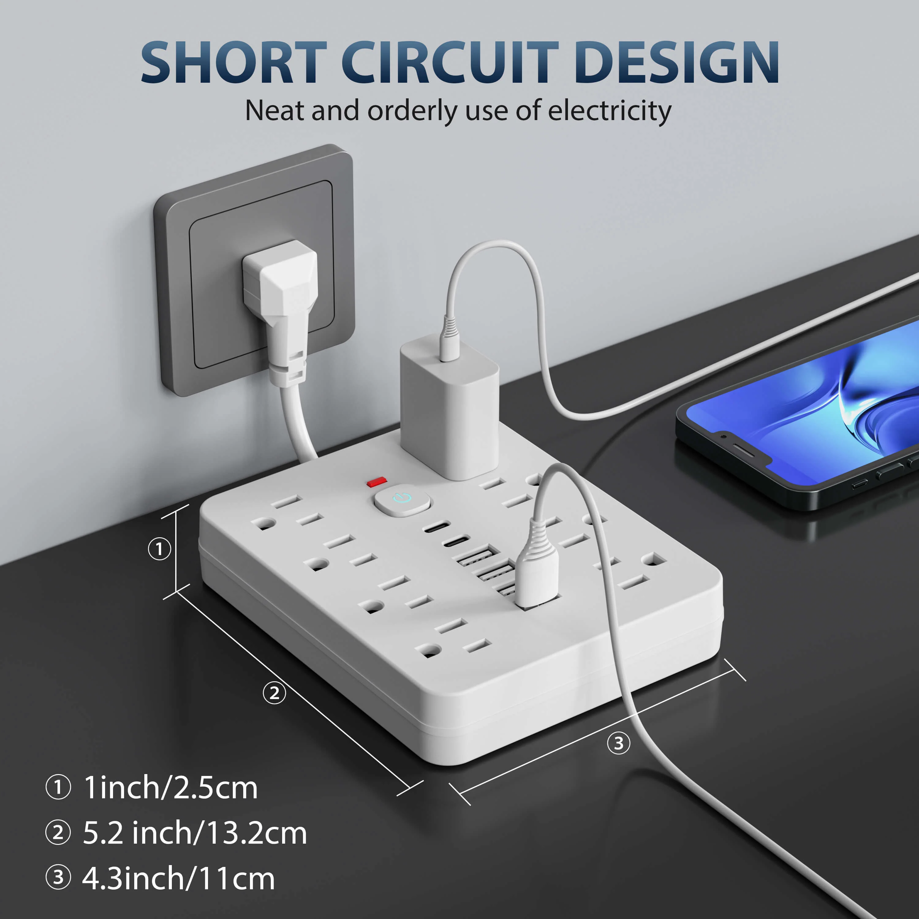 14-In-1 Power Strip With Surge Protection - Image 2