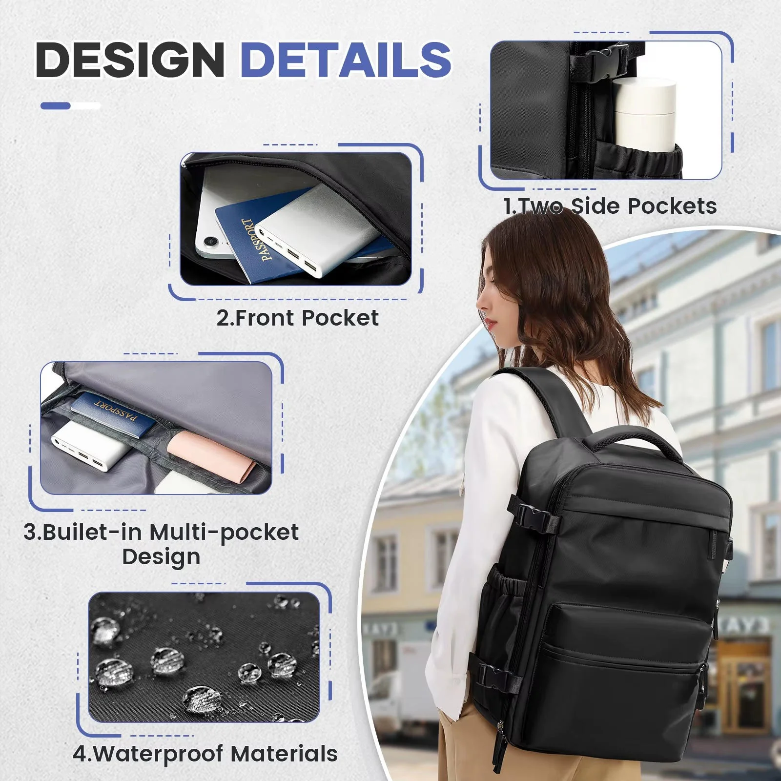 15.6in Travel Backpack - Image 10