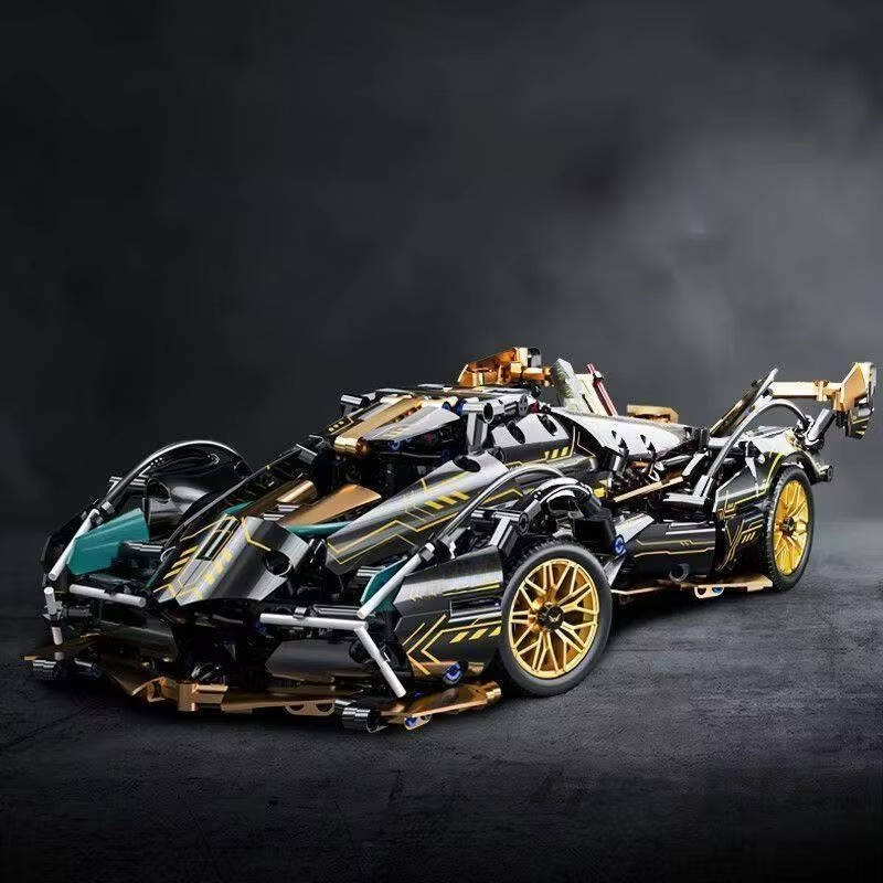1690 Piece V12 Model Car Building Block Set - Image 2