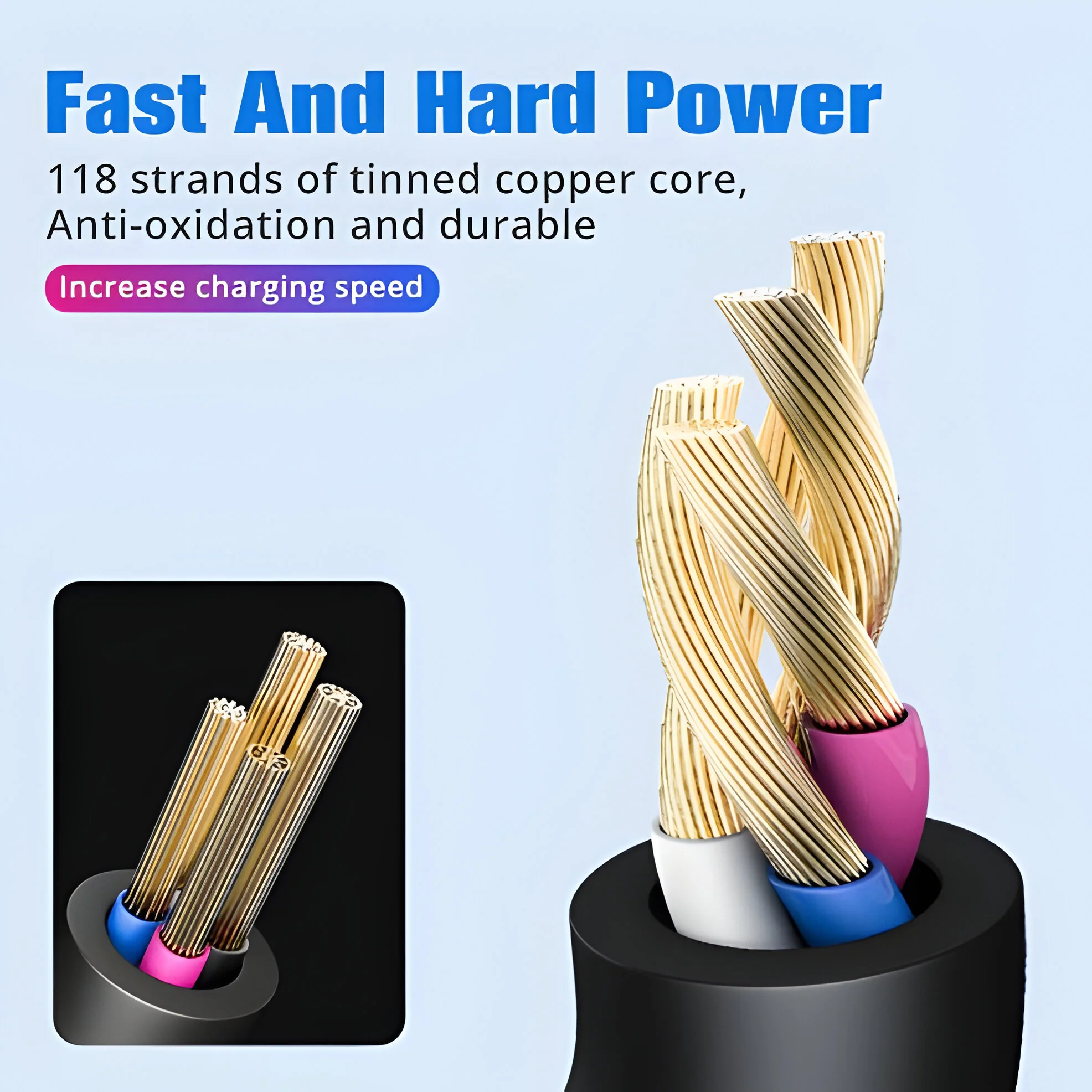 2 in 1 Charging Cable Multi USB Port - Image 7