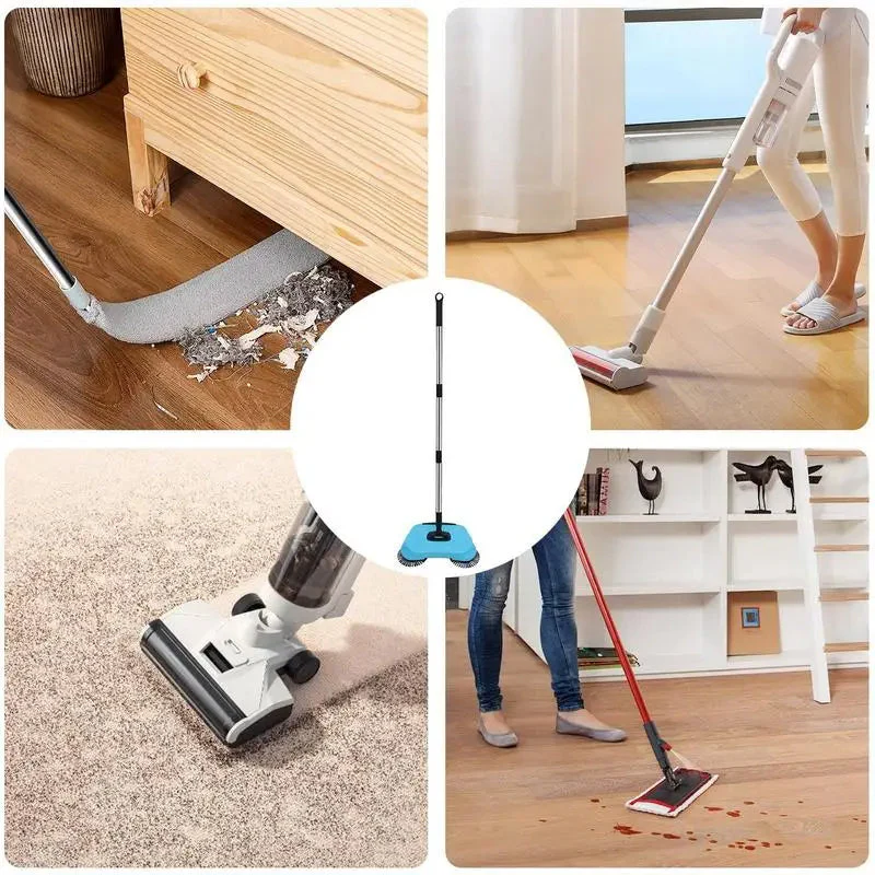 Manual 2-in-1 Broom with Rotating Brush - Image 3