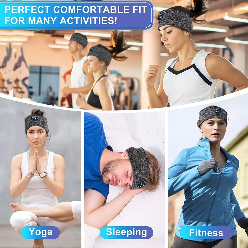 2-in-1 Wireless Sleeping Headphones, Sports Headband, for Sleeping, Workout, Jogging, Insomnia - Image 6