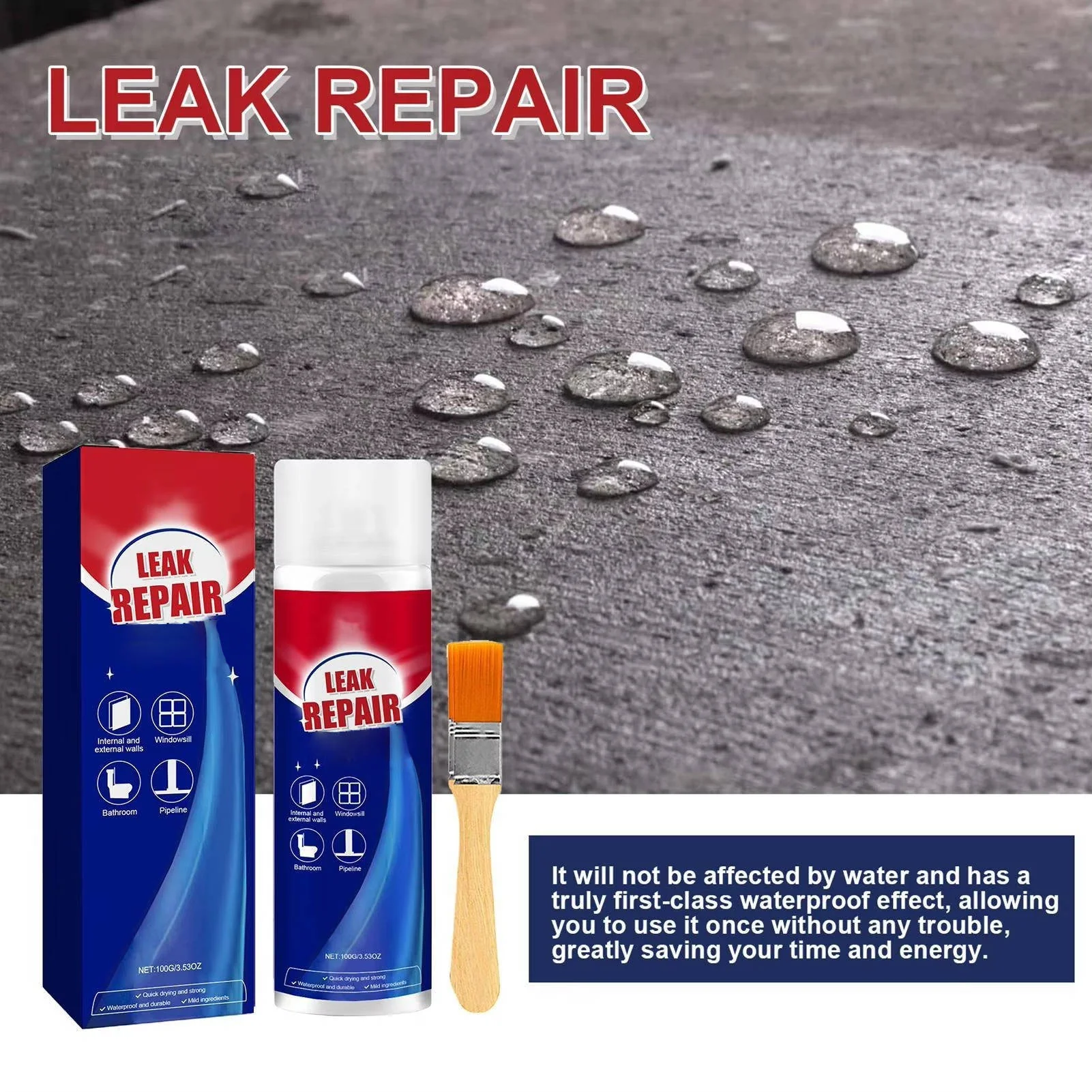 2 Set Leak Repair Waterproof Sealant Spray All Purpose - Image 2