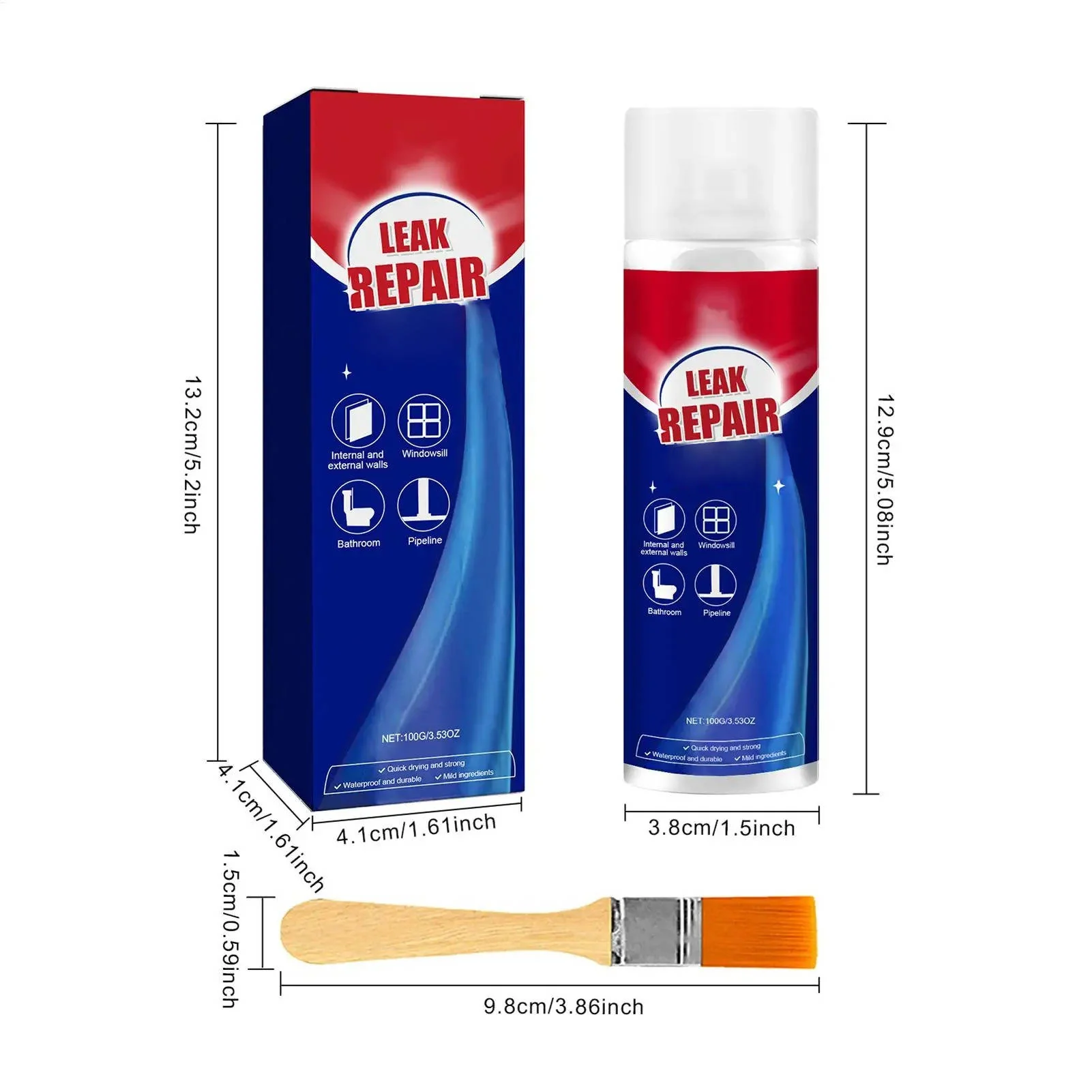 2 Set Leak Repair Waterproof Sealant Spray All Purpose - Image 8