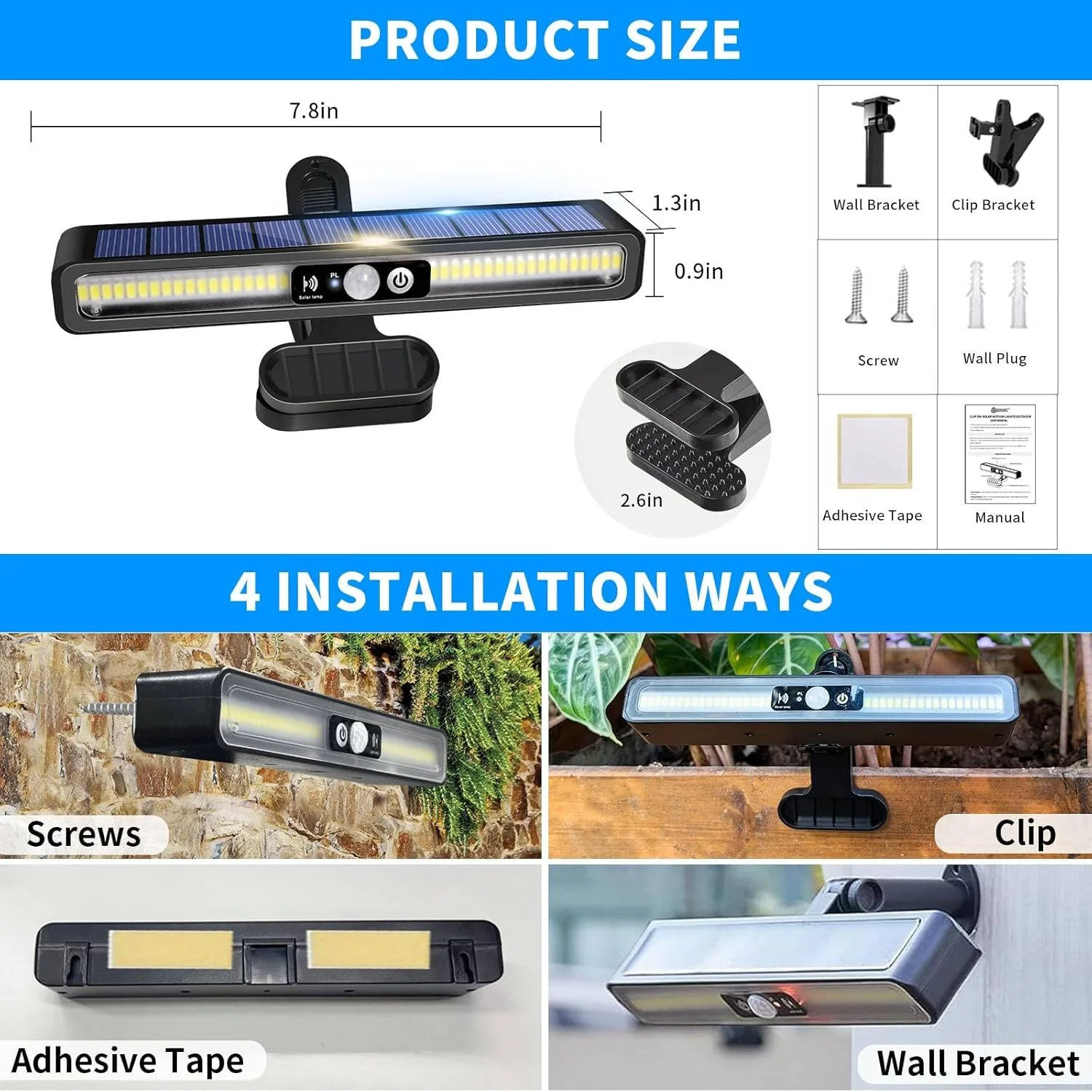2 Set Portable Solar Fence Lights - Image 6