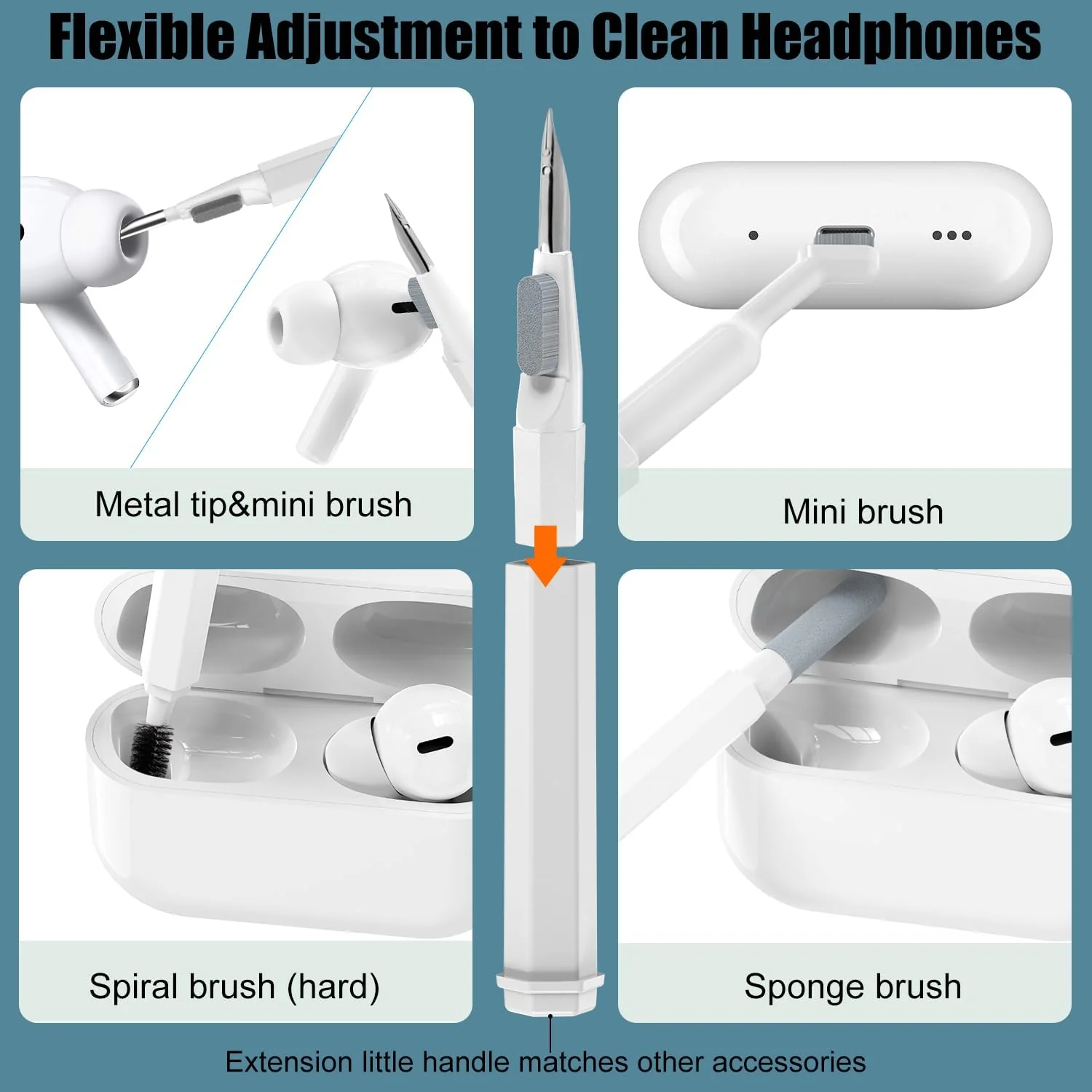 20-In-1 Keyboard Earbuds Cleaning Kit - Image 5