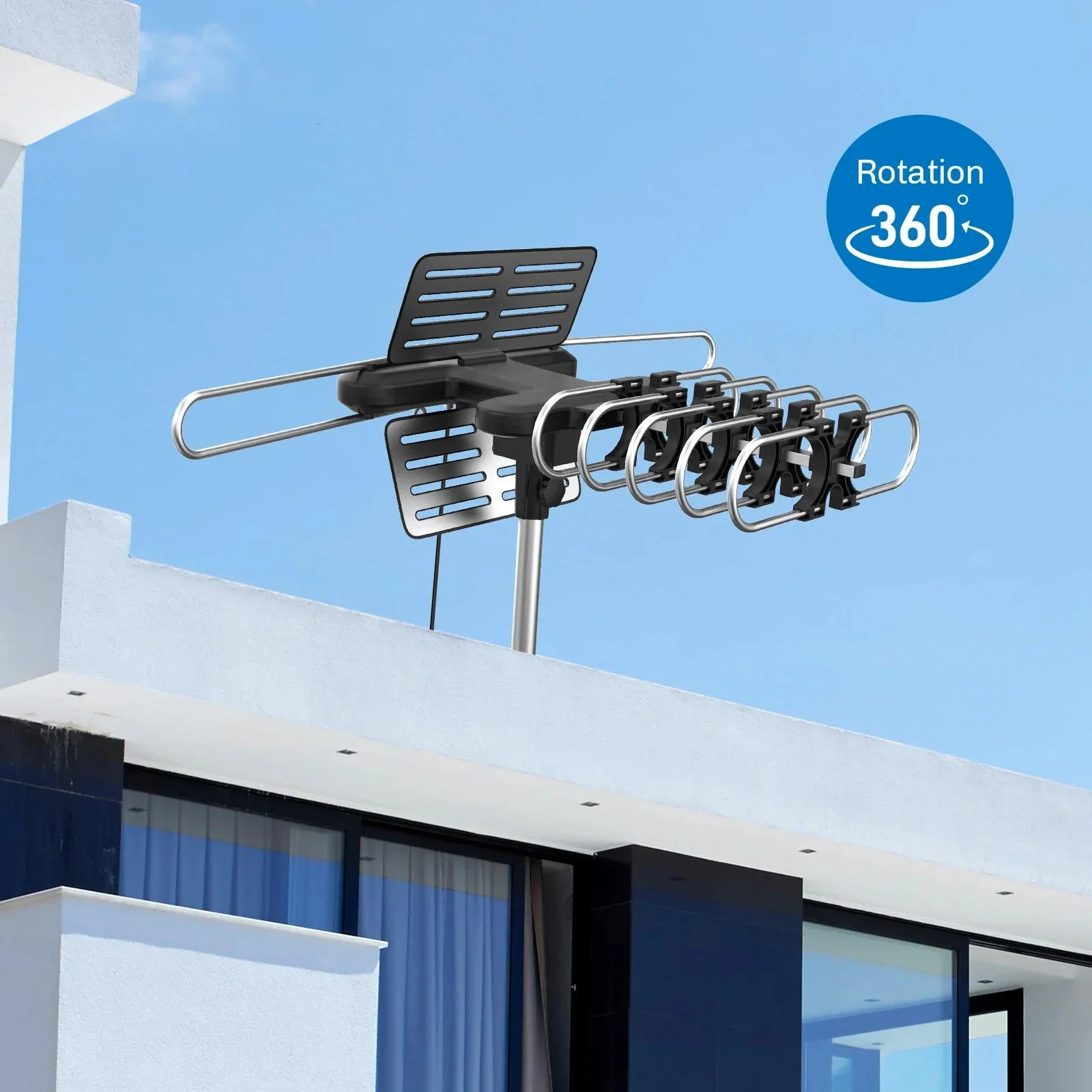 2025 Long Distance Digital Outdoor HD TV Antenna with Full 360 Directional Motor Free HD Channels - Image 4
