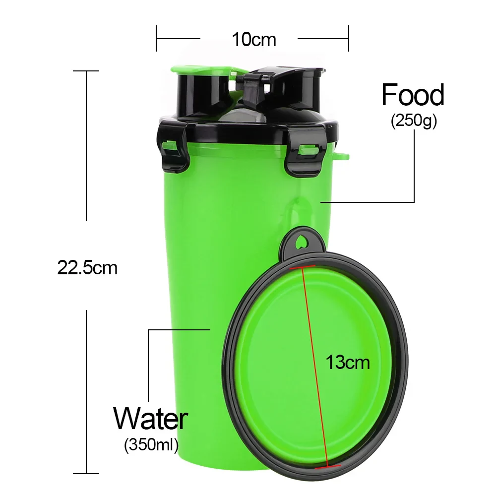 2in1 Collapsible Pet Water Bottle and Feeder - Image 3