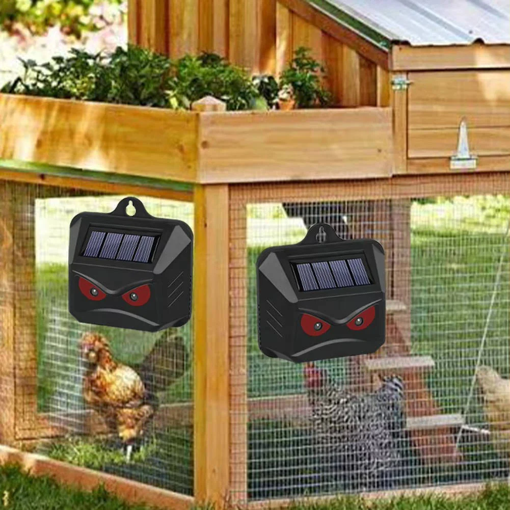 2pcs Solar Powered Ultrasonic Animal Repellent - Image 4