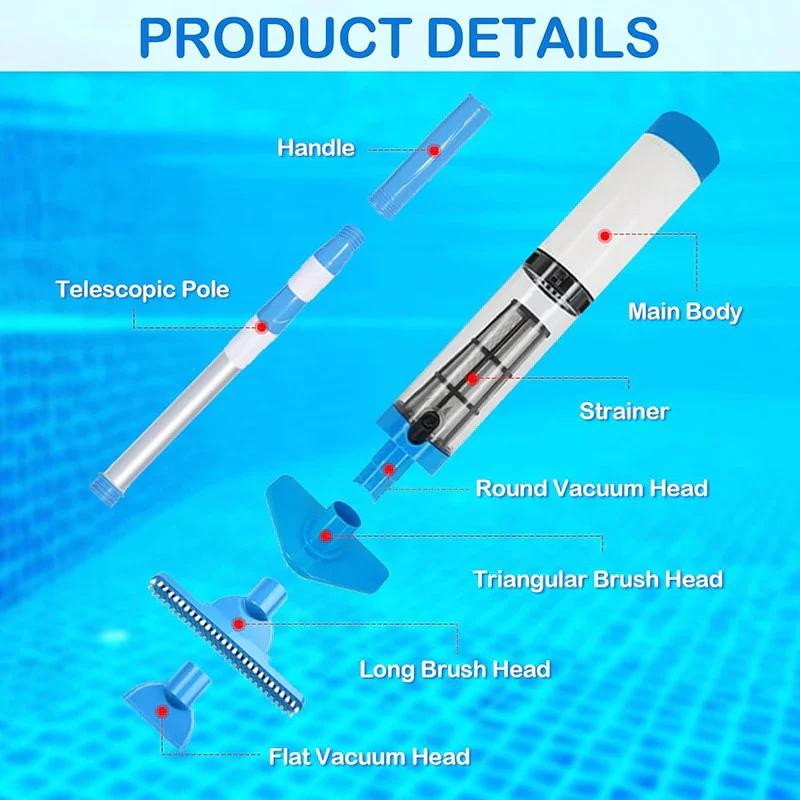 3 in 1 Cordless Rechargeable Pool Vacuum Cleaner - Image 10