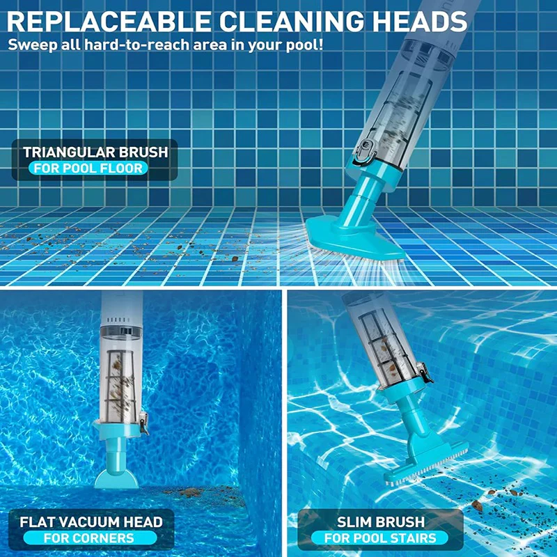 3 in 1 Cordless Rechargeable Pool Vacuum Cleaner - Image 7