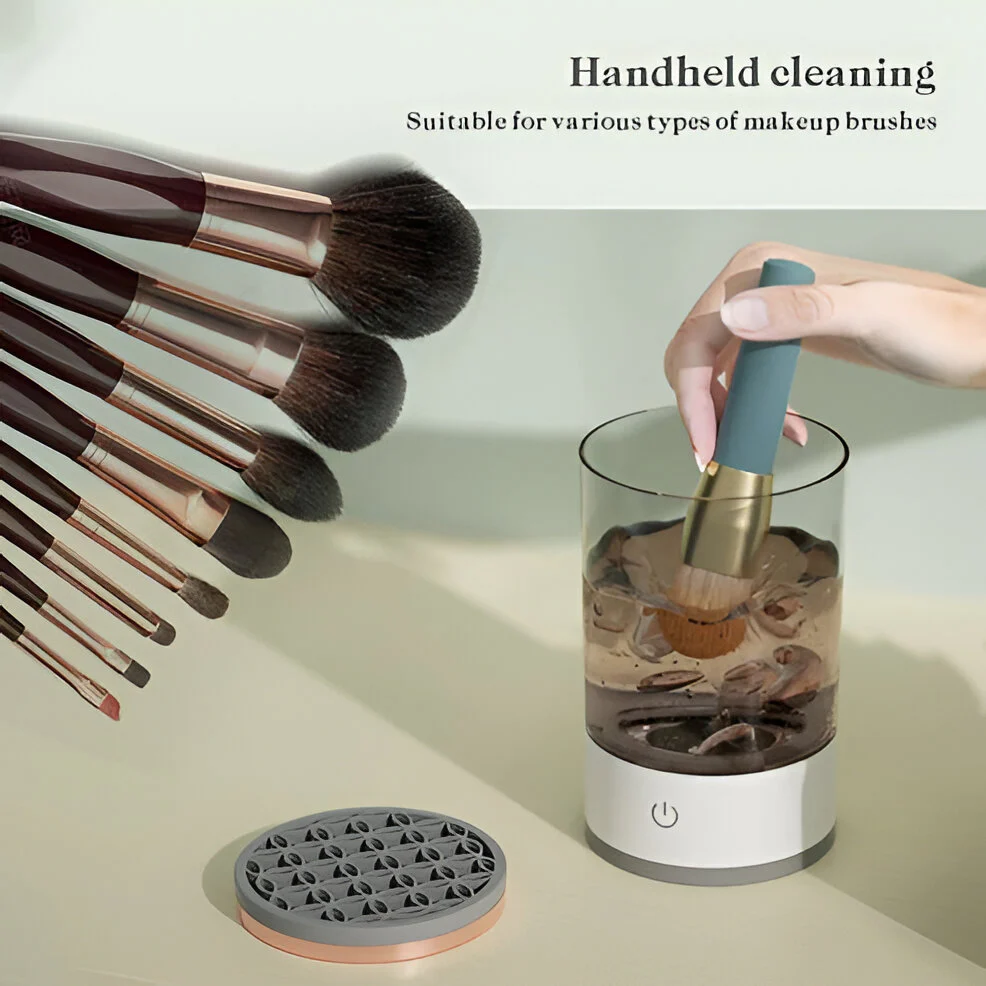 3-in-1 Cosmetic Brush Cleaner Machine - Electric Makeup Brush Cleaner Device - Image 4
