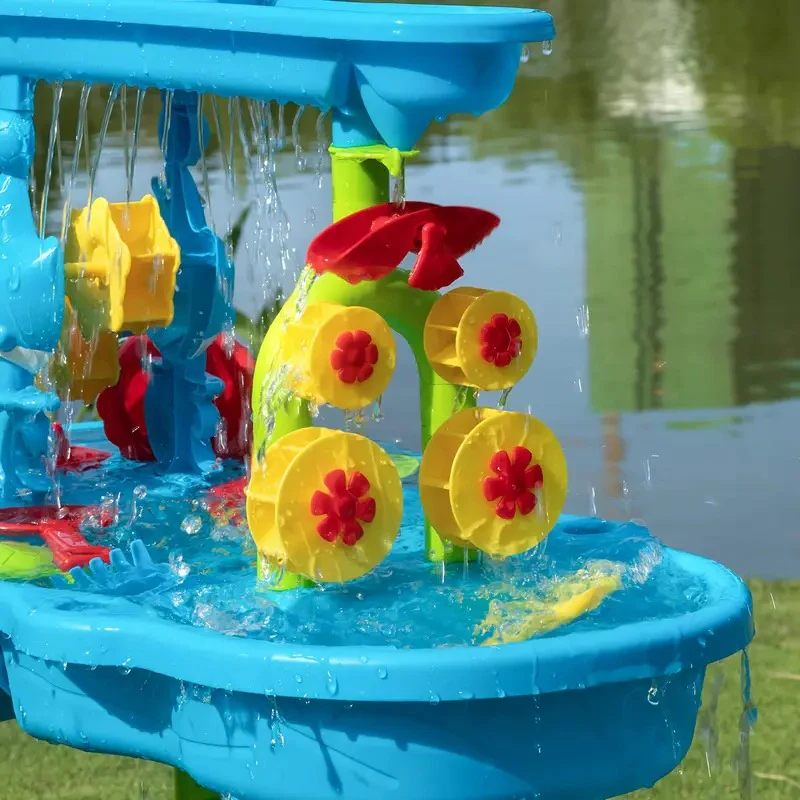 3-in-1 Outdoor Sand and Water Table for Kids - Image 2