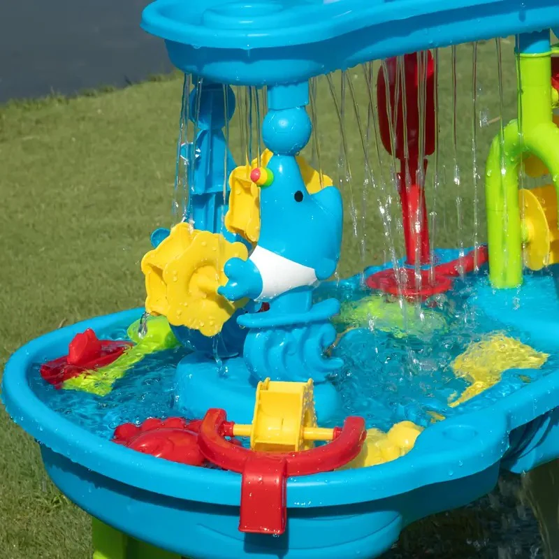 3-in-1 Outdoor Sand and Water Table for Kids - Image 3