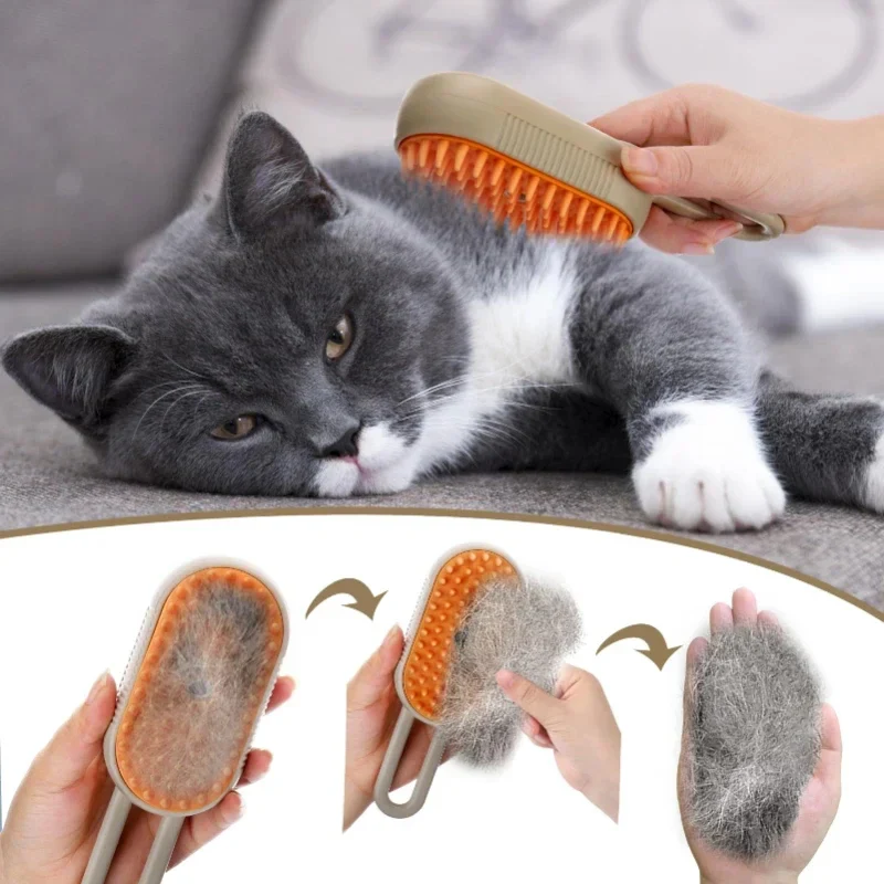 3-in-1 Pet Steam Grooming Brush - Image 4