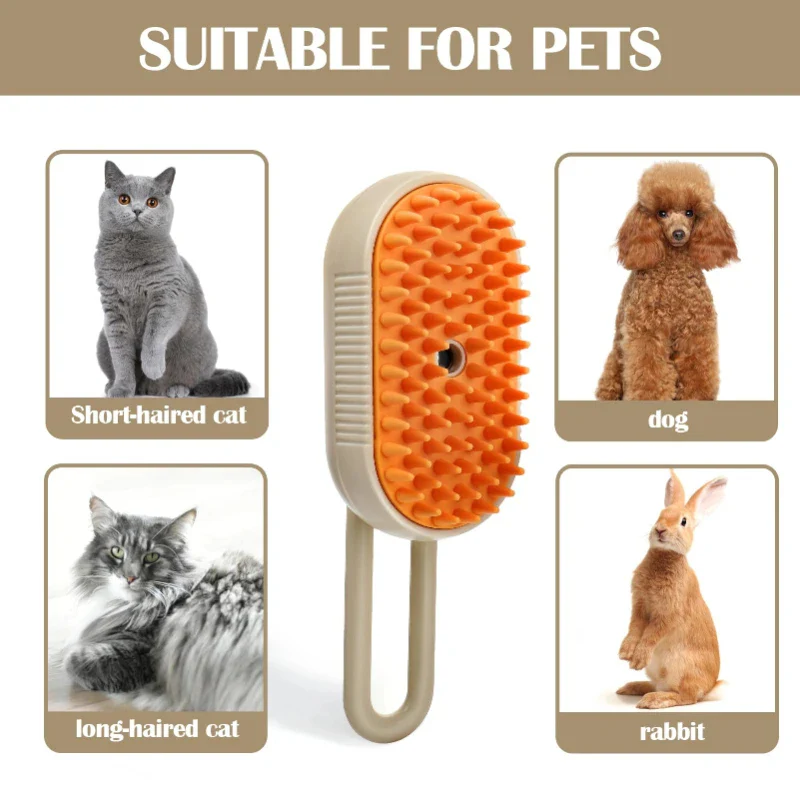 3-in-1 Pet Steam Grooming Brush - Image 7