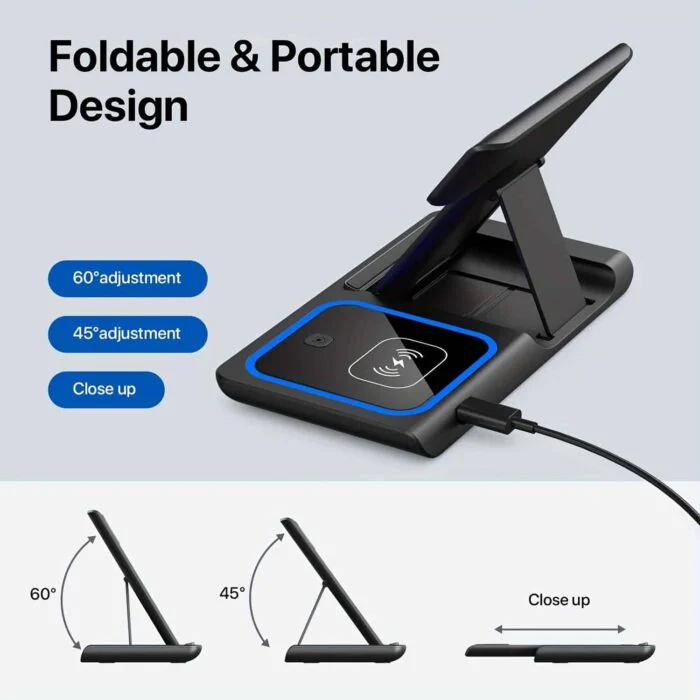 3-in-1 Wireless Induction Charger for iPhone - Image 2