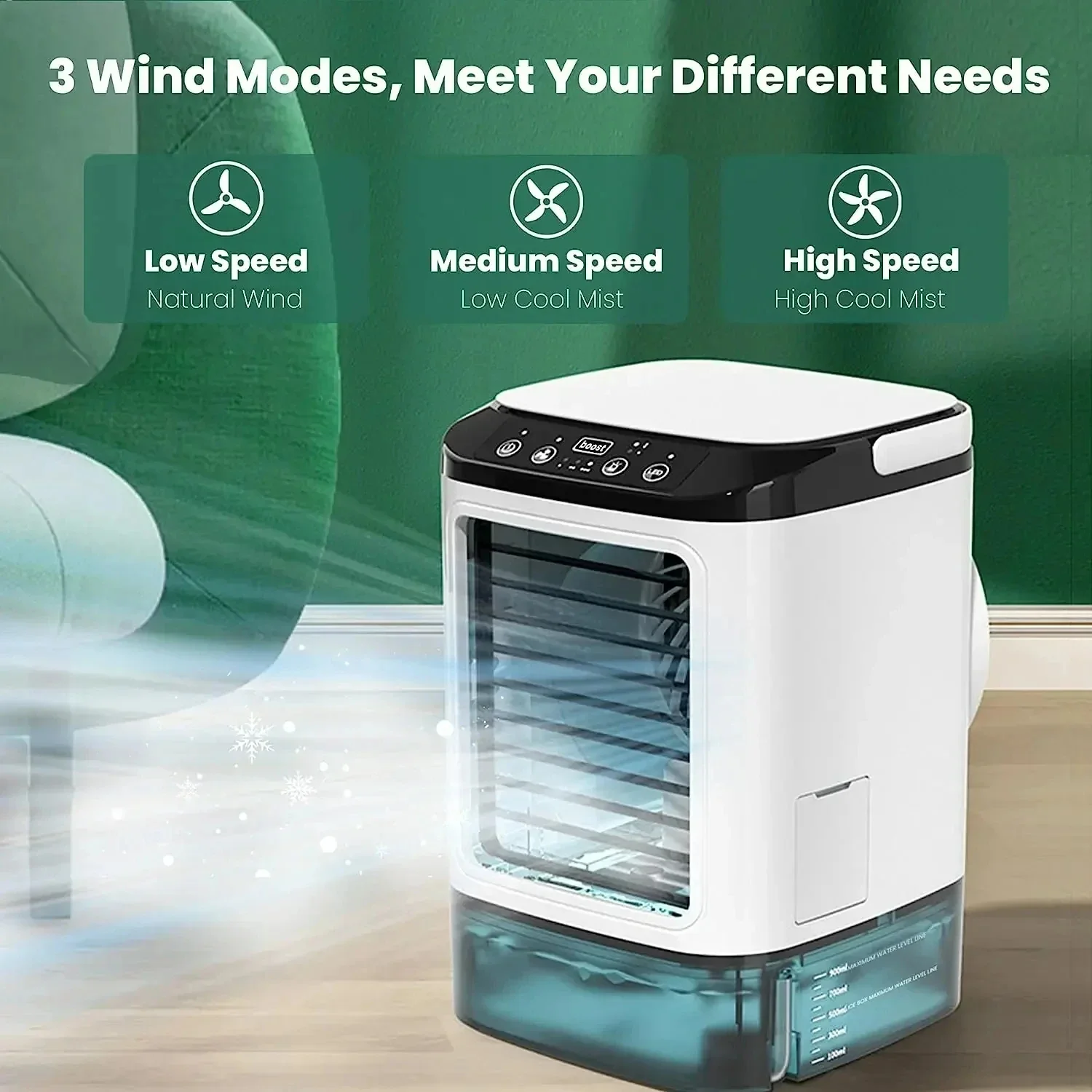 3-Speed Portable Aircon with Ultrasonic Cooling - Image 3