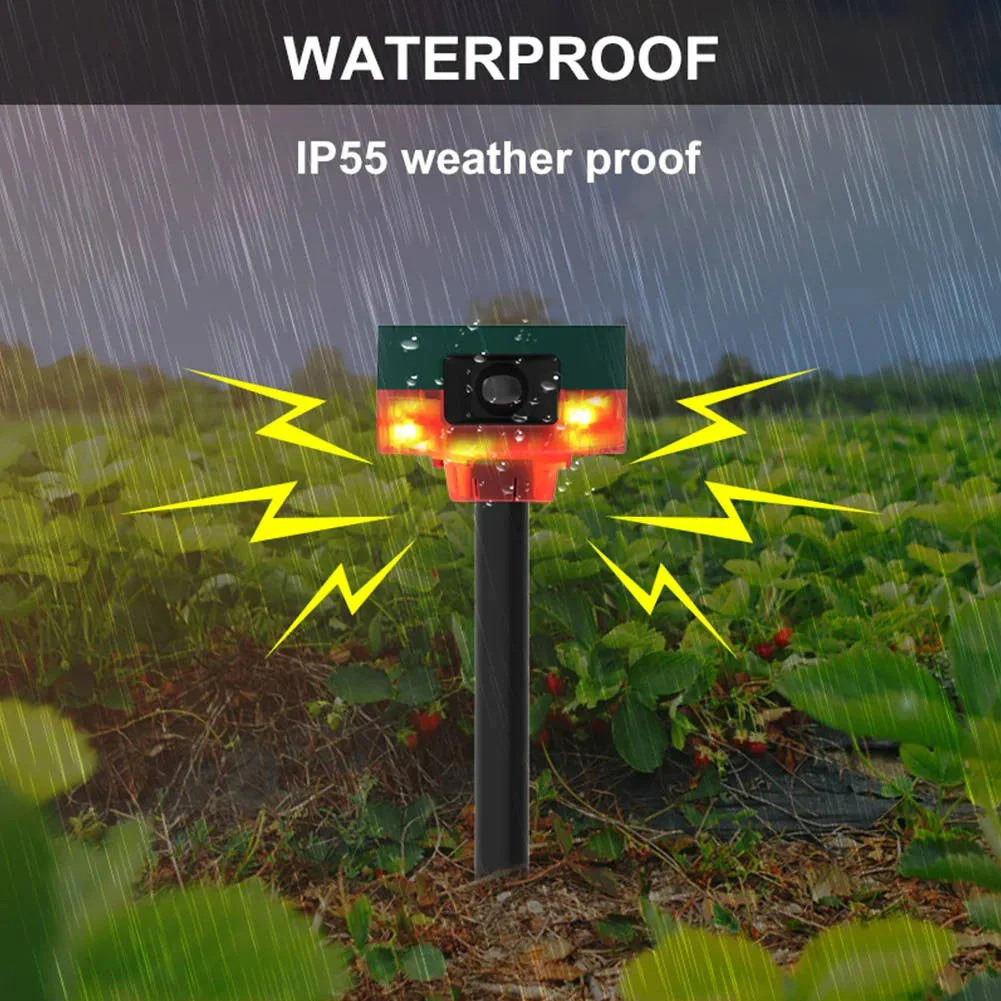 360 Degree Solar Repeller For Pigeon Bird Wild Boar Rabbit Deer - Image 5
