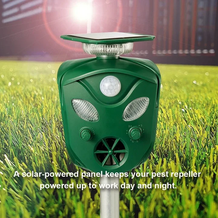 360° Solar Ultrasonic Animal Repeller - Image 3