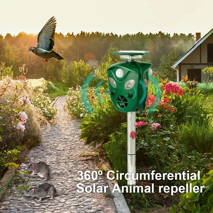 360° Solar Ultrasonic Animal Repeller - Image 6