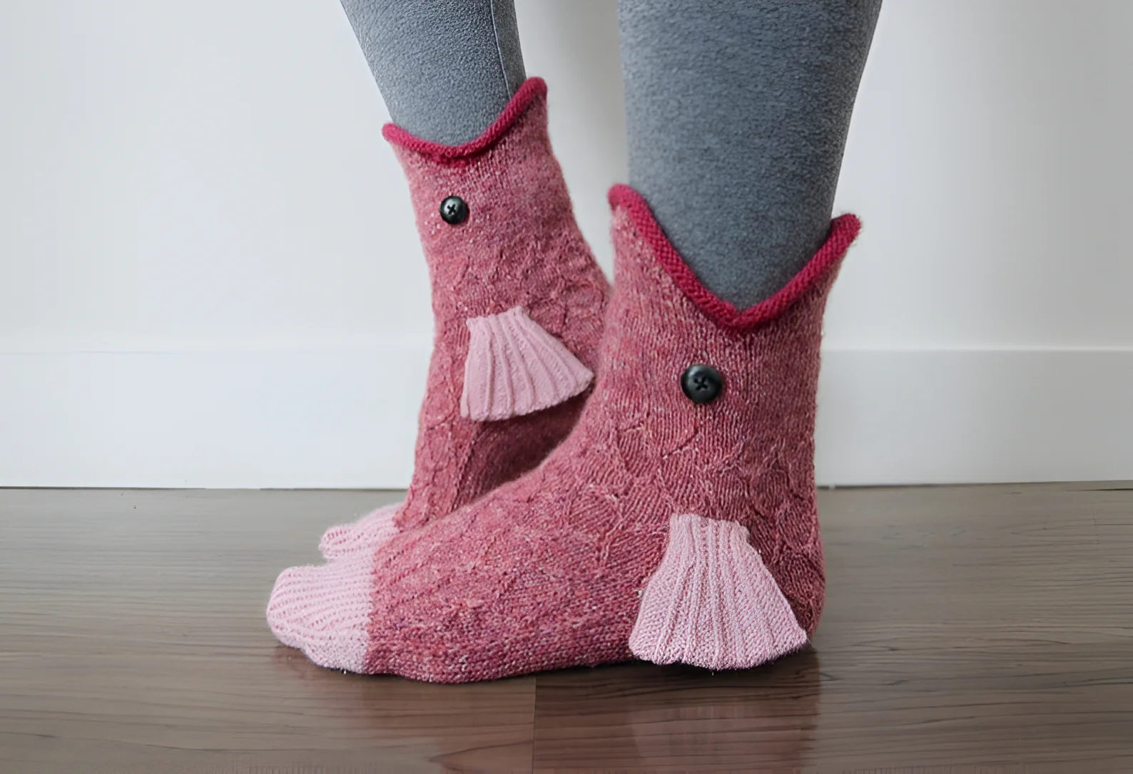 3D Knitted Crocodile Socks - Image 2