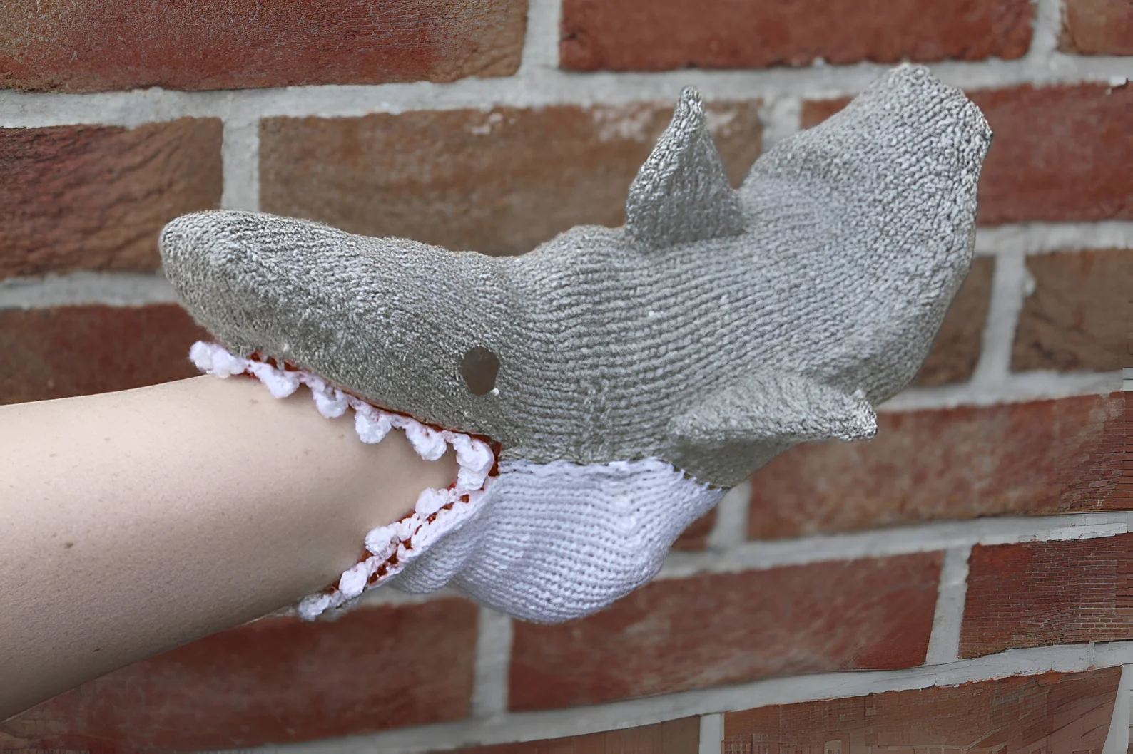 3D Knitted Crocodile Socks - Image 3