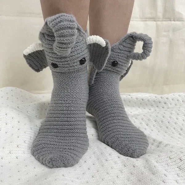 3D Knitted Crocodile Socks - Image 5