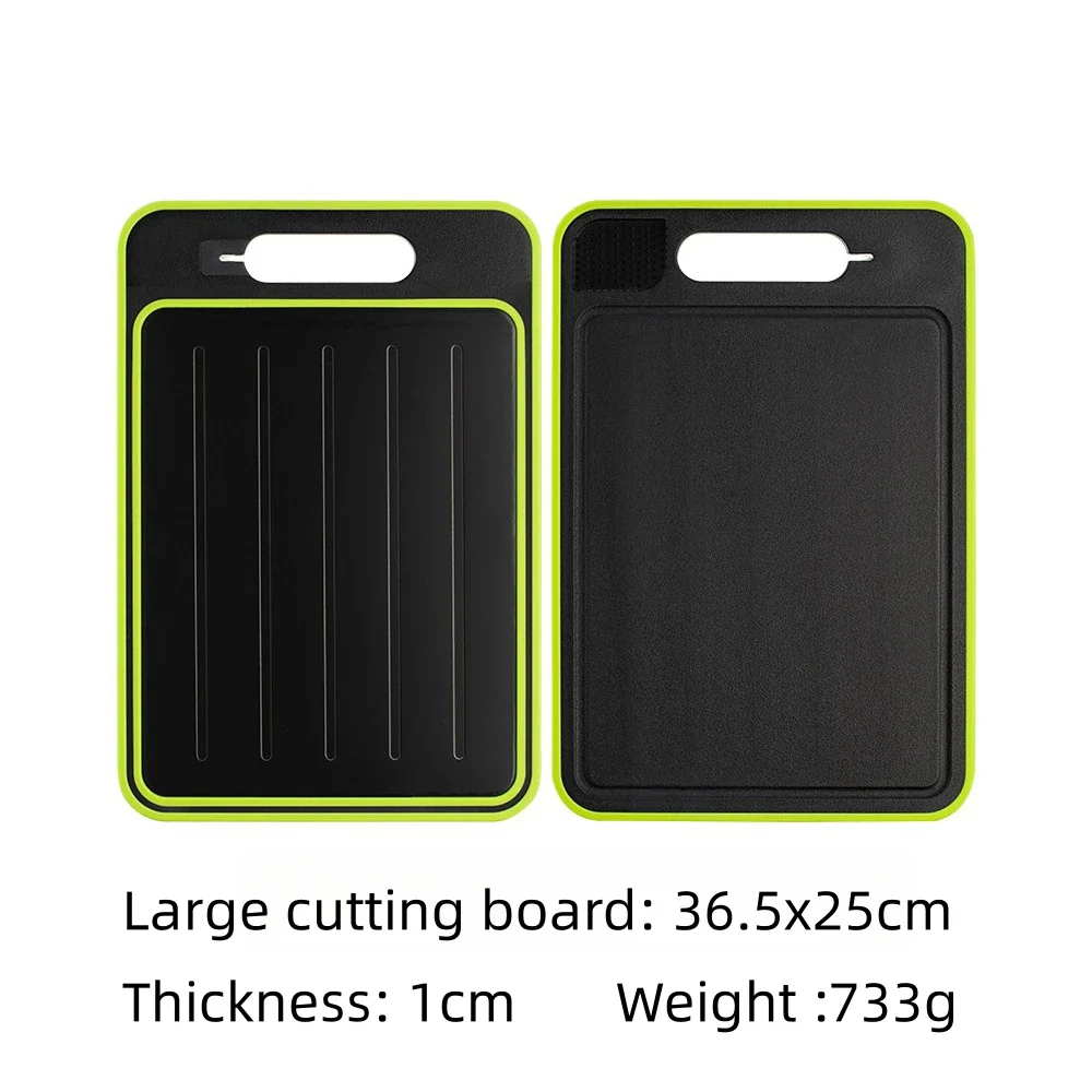 4-in-1 Cutting Board with Thawing Tray and Knife Sharpener - Image 4