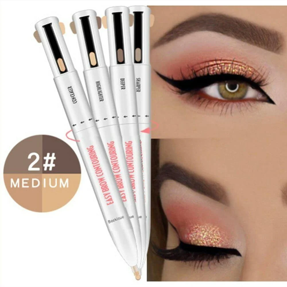 4-in-1 Eyebrow Pen - Shape, Fill, Conceal & Highlight - Image 2