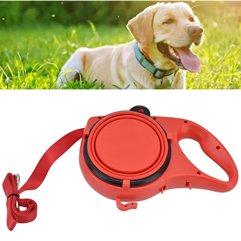 4-in-1 Multifunctional Dog Leash with Water Bottle & Bowl - Image 5
