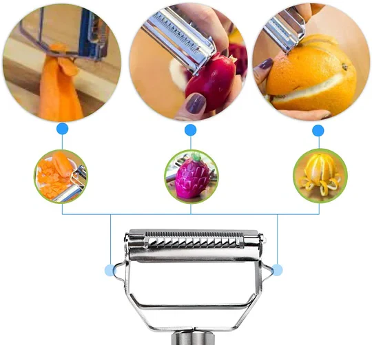 Dual-Blade Peeler for Slicing - Image 2