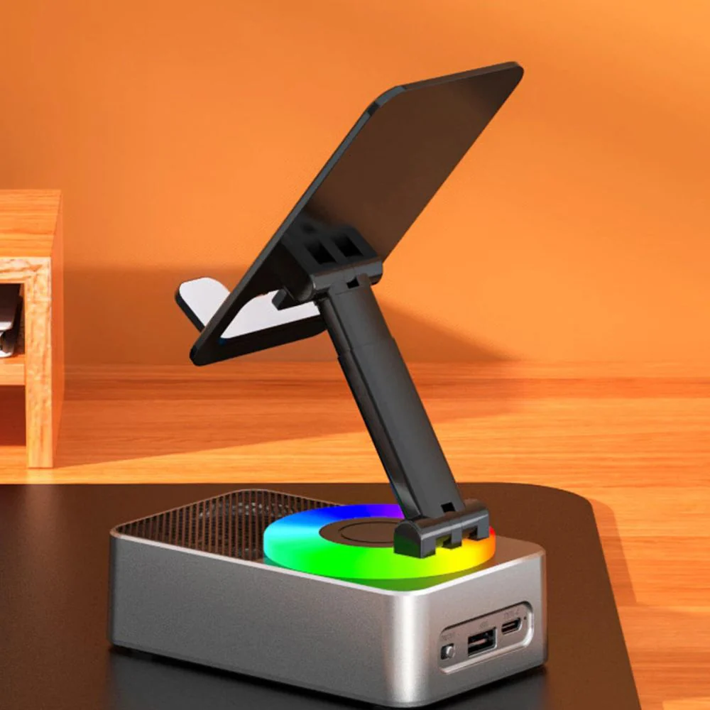 4-in-1 Phone Stand with Bluetooth Speaker - Image 2