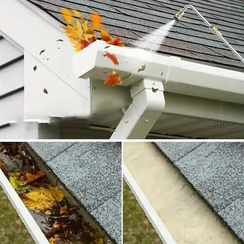 4000 PSI Telescoping High Pressure Power Washer Extension Wands For Gutter & Roof Drainage & Walls Cleaning - Image 4