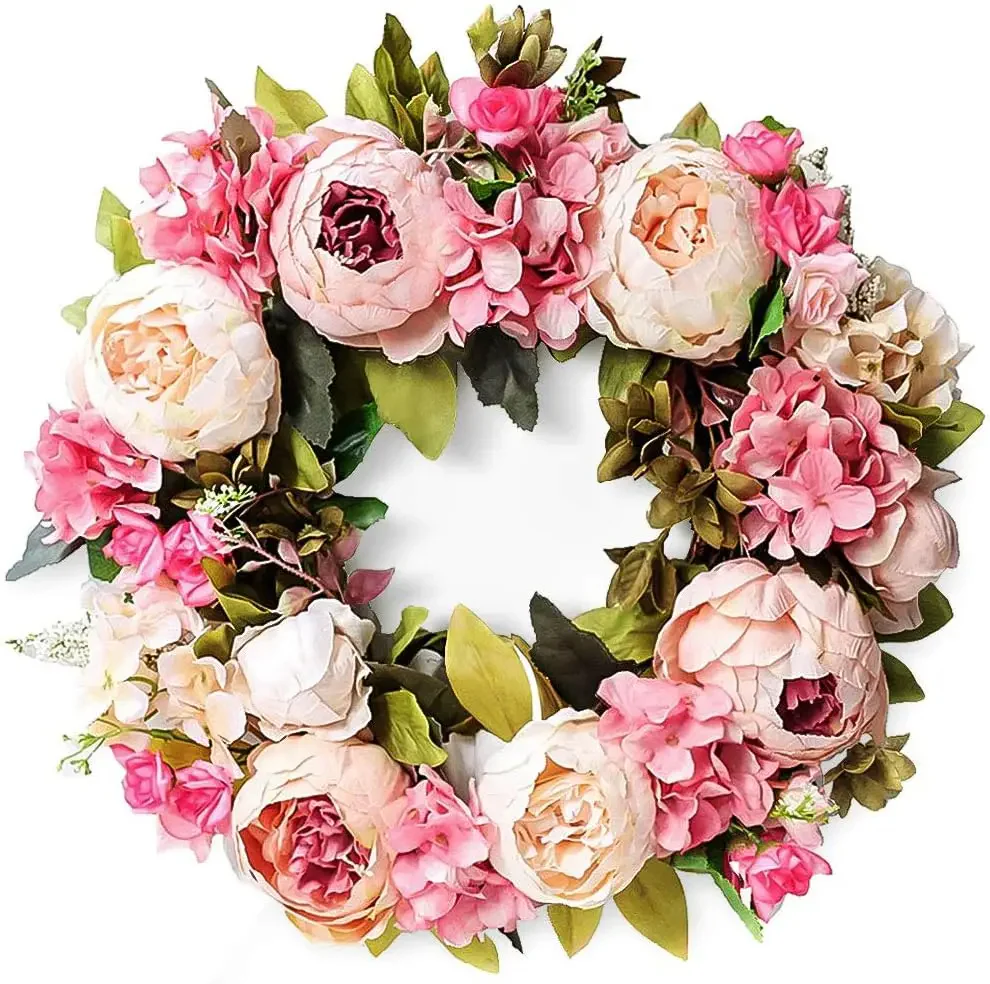 Peony Round Wreath - Image 3