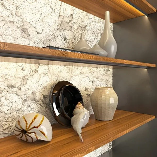 45 Degree LED Under Cabinet Lighting Bars Invisible Ultra Thin Strips - Image 2