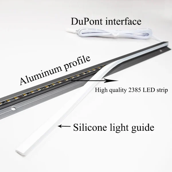 45 Degree LED Under Cabinet Lighting Bars Invisible Ultra Thin Strips - Image 7