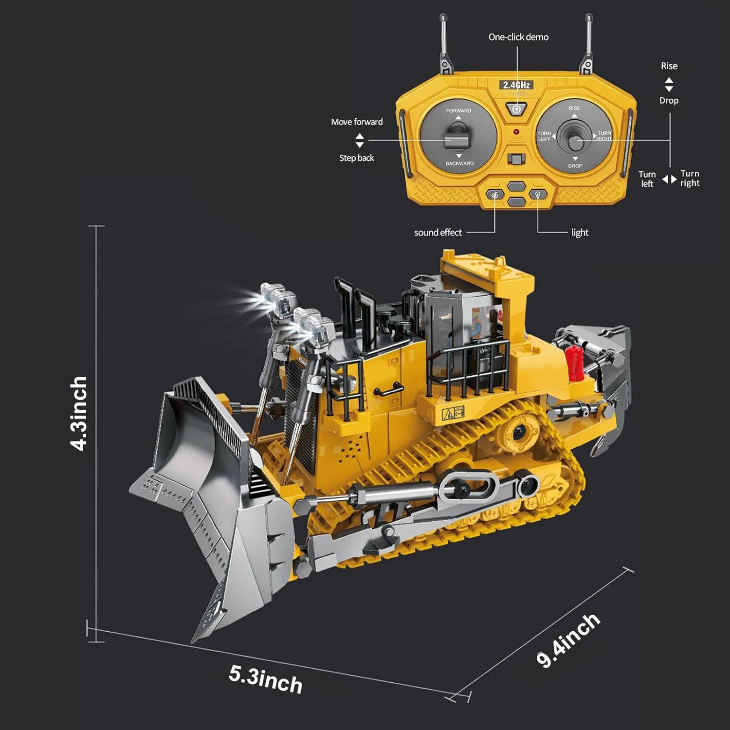 4WD Remote Control Excavator Bulldozer Dump - Image 13