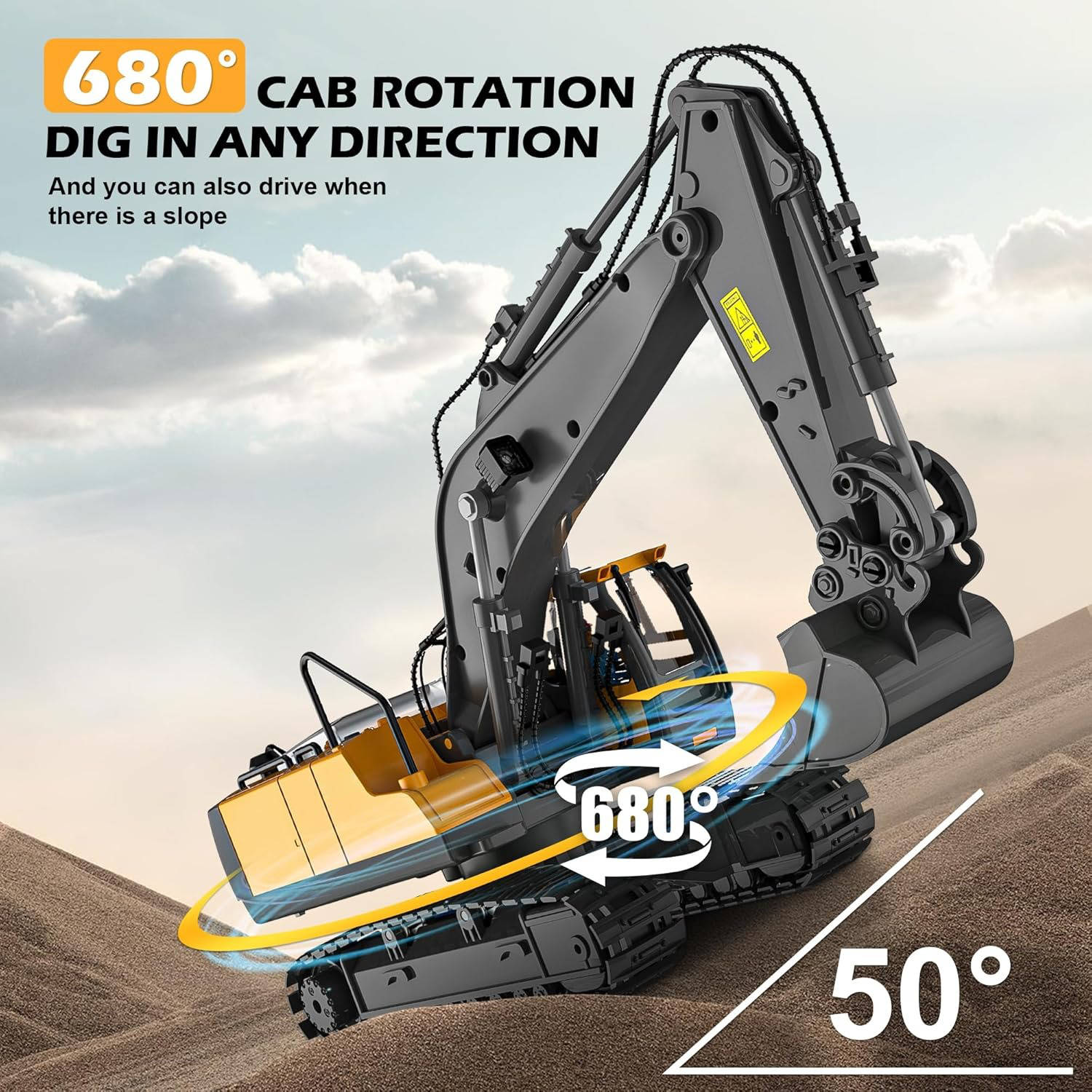 4WD Remote Control Excavator Bulldozer Dump - Image 2